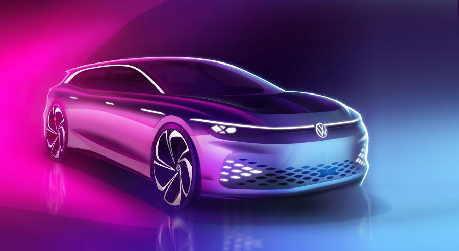 Эскиз Volkswagen I.D. Space Vizzion 2019 года  (фото 21 из 27)
